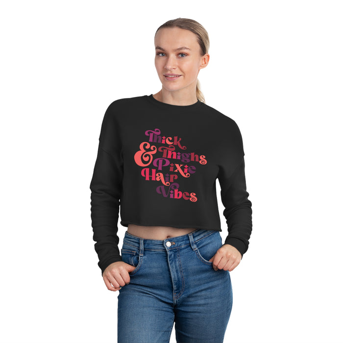 Women's Cropped Sweatshirt Printify