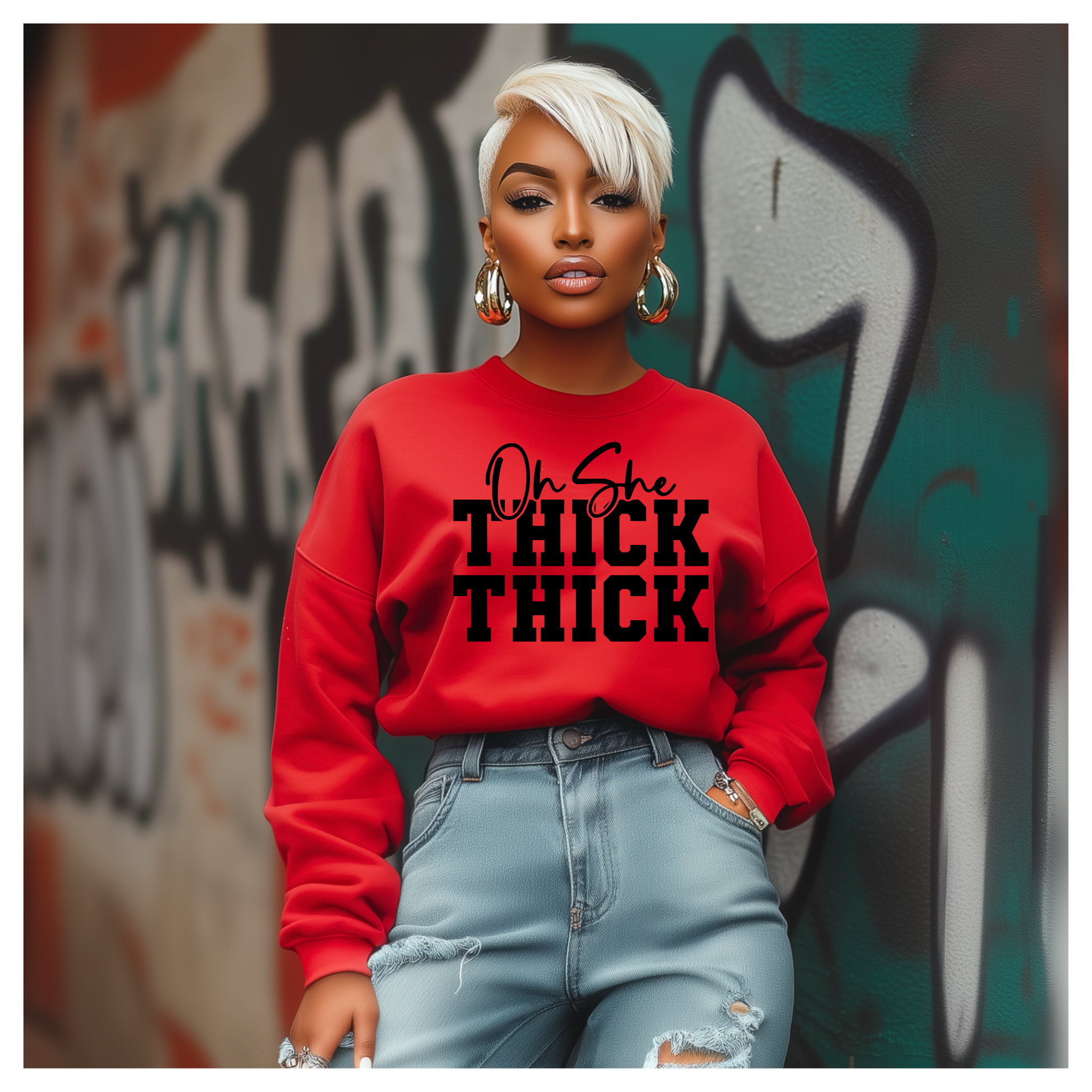 ✨ “Oh She Thick Thick” Sweatshirt – Pretty Flawless Pixie Pretty Flawless Pixie