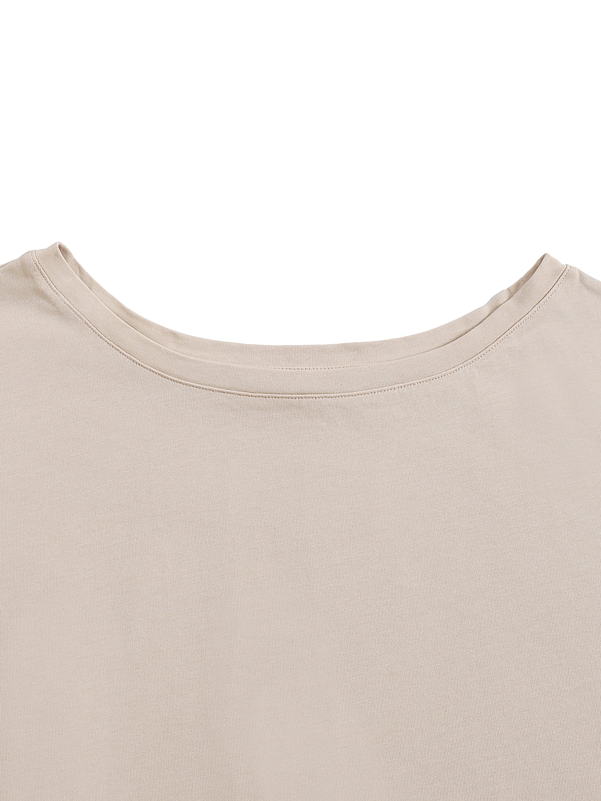 "B" FOR BOUJEE Asymmetric Shoulder Oversized Cotton T-Shirt ODMPOD