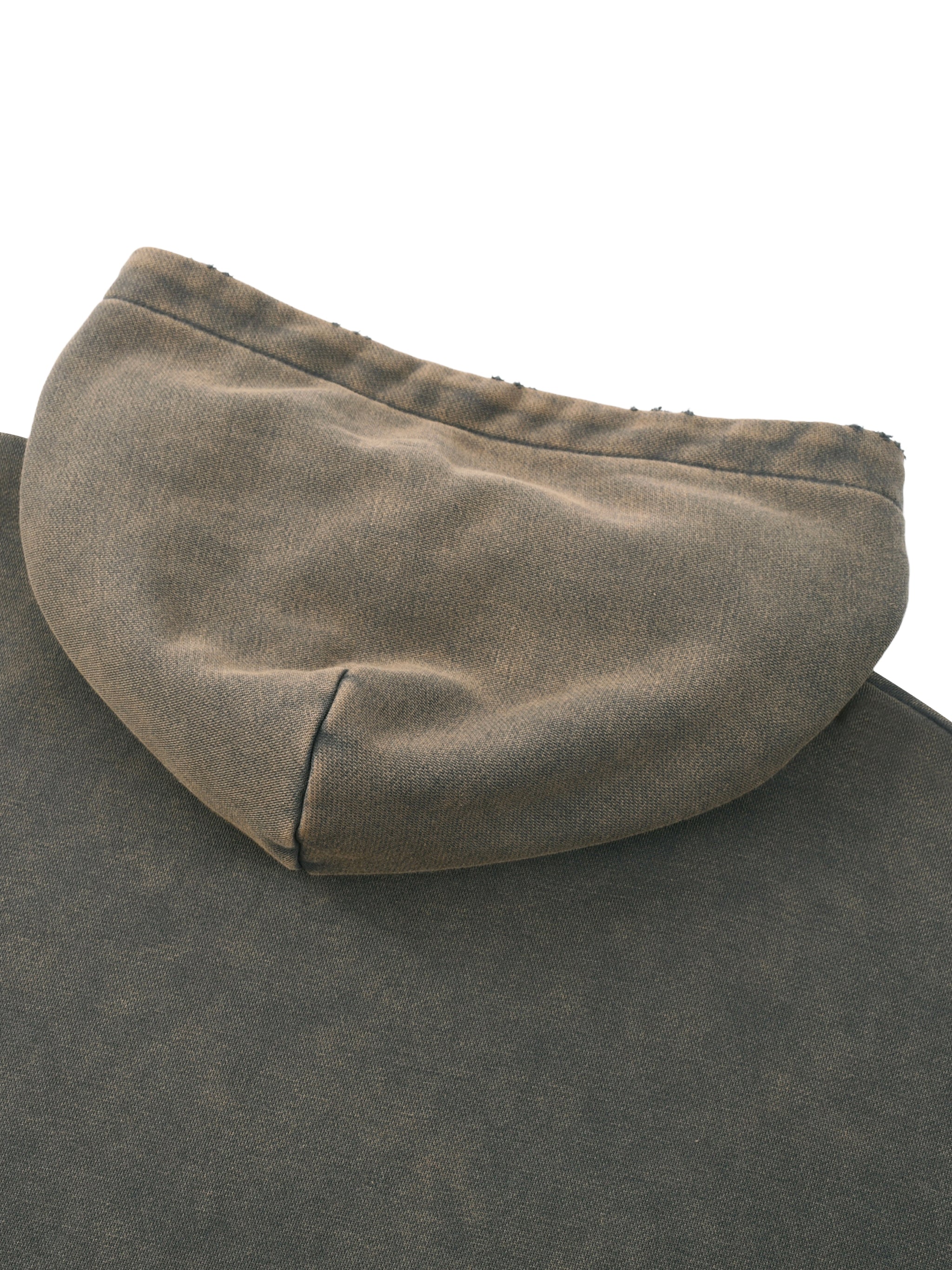 RATED B FOR BOUJEE  Vintage Washed Frayed-Hem Hoodie ODMPOD